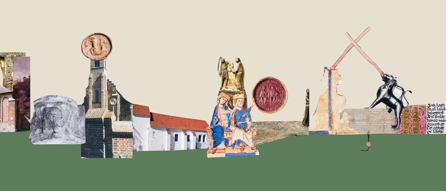 Collage af Sergei Sviatchenko. År 1218-1318