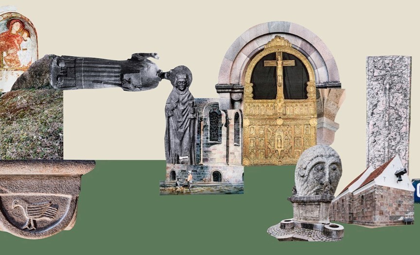 Collage af Sergei Sviatchenko. År 1118-1218